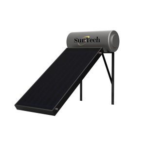 SunTech Ηλιακός Θερμοσίφωνας 120lt με 1 Συλλέκτη 2m² (Διπλής Ενέργειας)