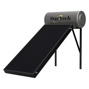 SunTech Ηλιακός Θερμοσίφωνας 120lt με 1 συλλέκτη 2m² (Τριπλής Ενέργειας)