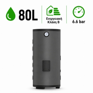 EcoPlus Ανοξείδωτο buffer 80lt