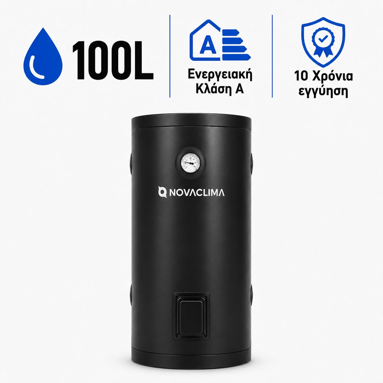 NovaClima Ανοξείδωτο Buffer 100L 1 | Mechanical Solutions B2B NovaClima Ανοξείδωτο Buffer 100L
